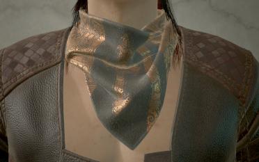 Men's V neck scarf