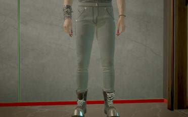 V's skinny jeans