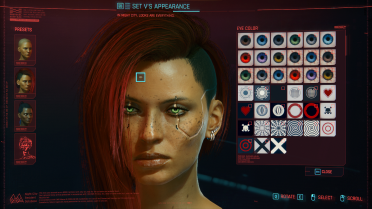 Custom eye color