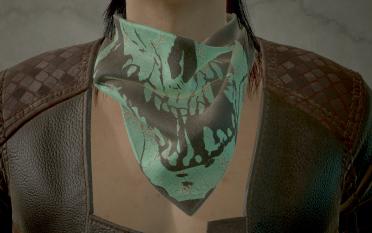 Men's V neck scarf