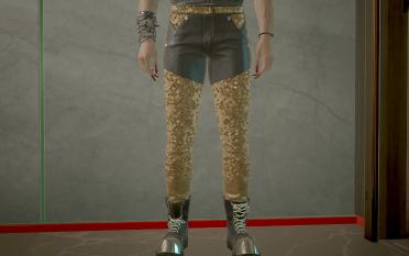 V's skinny jeans
