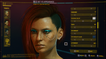 Custom eye makeup color