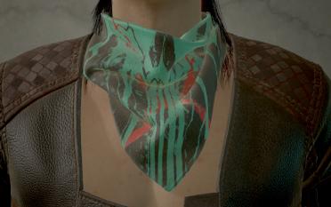 Men's V neck scarf