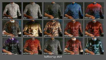 Lots of clothing color variants