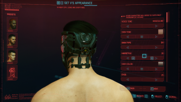 Men's V new hairstyles and modifications