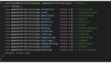 Simple XP multiple