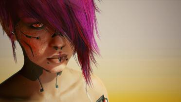 Cyberpunk makeup and face texture collection