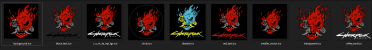 Samurai icon set