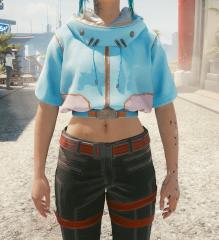 V hooded top