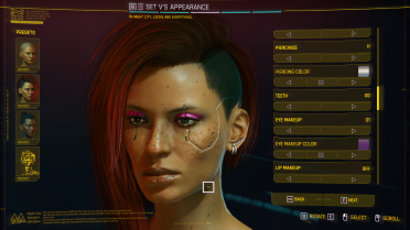 Custom eye makeup color