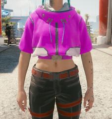 V hooded top