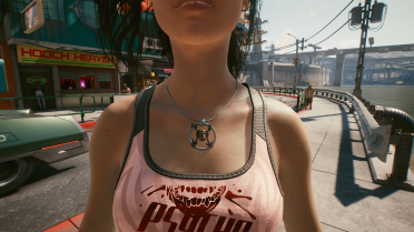 Female V Bullet Necklace