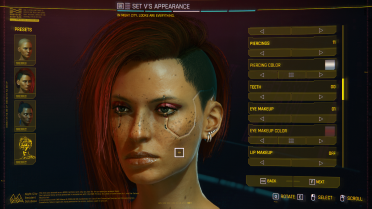 Custom eye makeup color