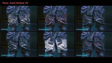 Street ninja pants and shoes