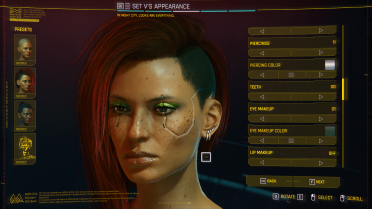 Custom eye makeup color