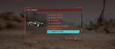 All player vehicles