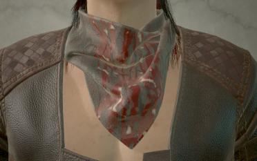 Men's V neck scarf