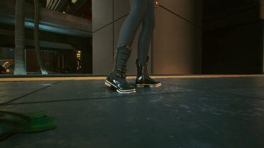 V's new boots