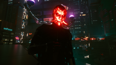 Glowing Oni Mask
