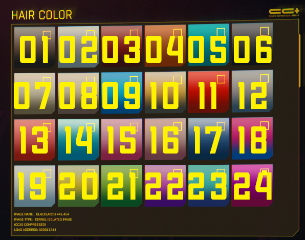 Gradient hair color package