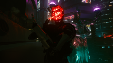 Glowing Oni Mask