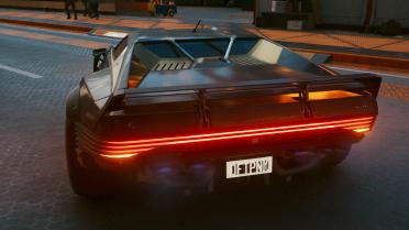 Daft Punk police car and license plate