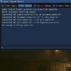 Batch upgrade process materials
