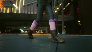 V's new boots
