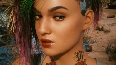 Judy's face is beautified-4K skin tone makeup and eyebrows