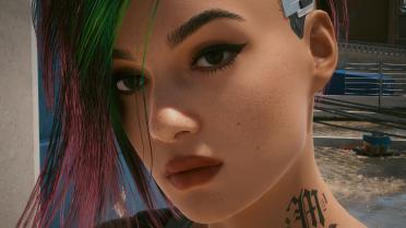 Judy's face is beautified-4K skin tone makeup and eyebrows