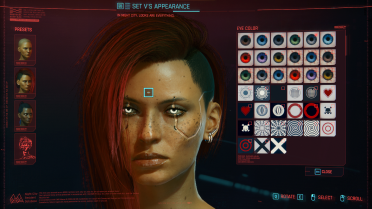 Custom eye color