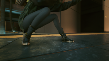 V's new boots
