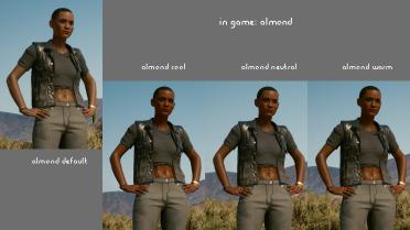 Darker skin tone