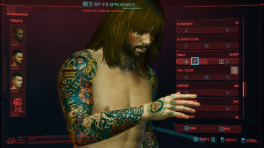Male V Flower Arm Tattoo