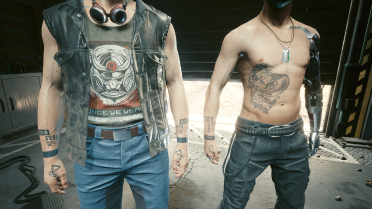 The player's Johnny tattoo