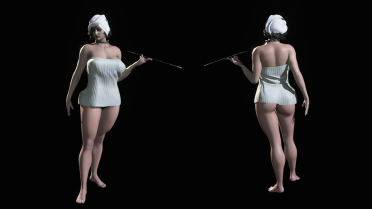 Lady bathrobe mod