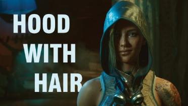 Ghost hood with hair