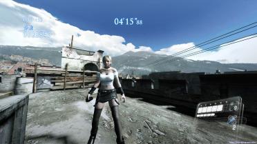 Resident Evil 6 Sherry white strapless short skirt and stockings