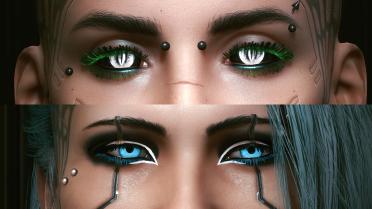 Eyelashes and color