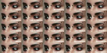 Eyelashes and color
