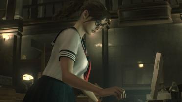 Claire with glasses
