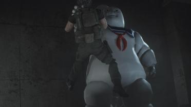 Ghostbusters Stay Puft Marshmallow Man replaces Tyrant Mr.X