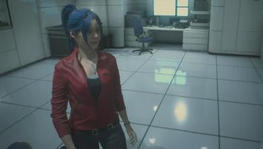 Claire Blue Long Ponytail
