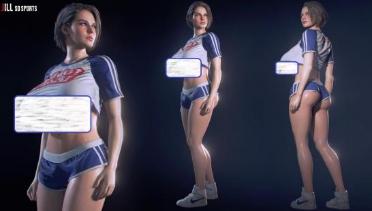 Jill Super Big Breasts - Fitness Girl (Cool Patch)