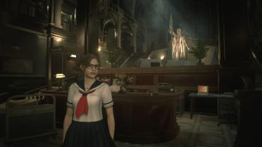 Claire with glasses