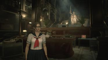 Claire with glasses