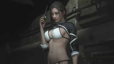 Resident Evil 2 Remake Ada & Claire Dark Series-Fitness Hot Casual Wear