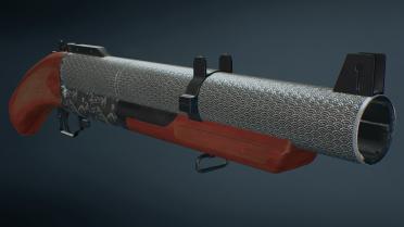 Engraved Grenade Launcher Japanese Wave Pattern
