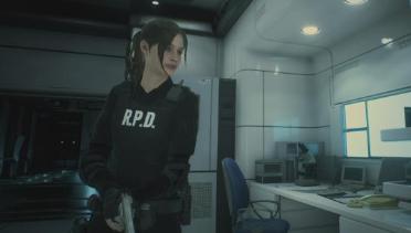 Resident Evil 2 Remake Claire Black Police RPD Suit