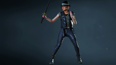 Jill puts on January's costume from Project Resistance
